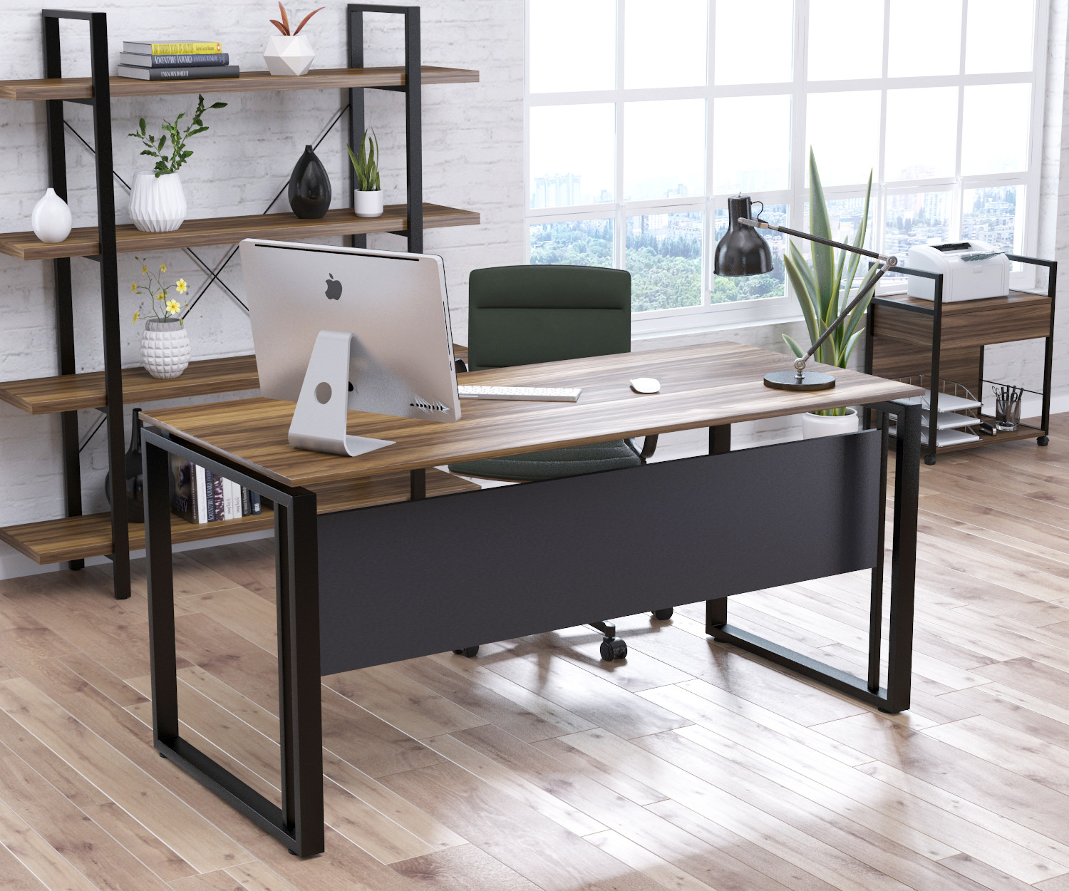 

Письменный стол G-160-16 Loft Design Орех Модена