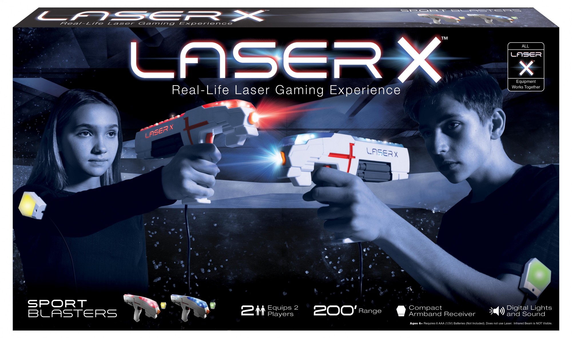 

Ігровий набір для лазерних боїв Lazer X Sport для двох гравців (88842)