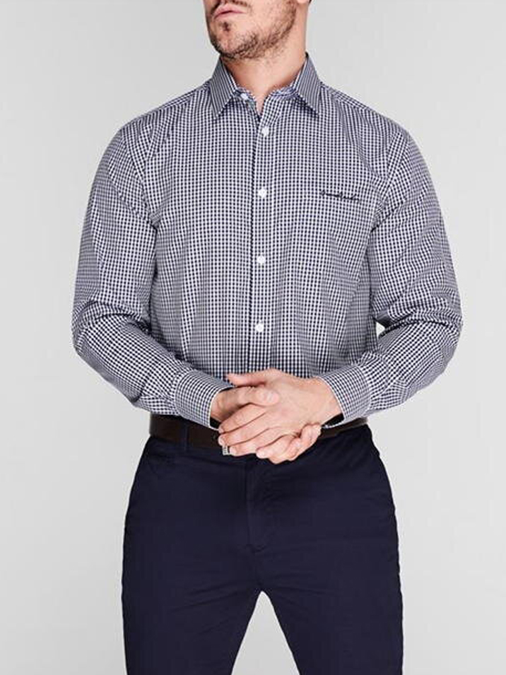 

Рубашка Pierre Cardin 550538-71  Blk/Blue/Wht, Рубашка Pierre Cardin 550538-71 M Blk/Blue/Wht