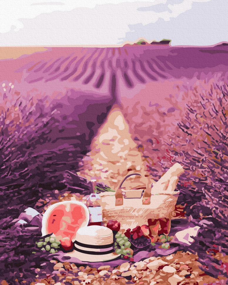 

Картина по номерам. Rainbow Art В лавандовых полях GX40861-RA