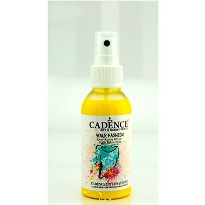 

Краска-спрей для ткани Cadence Your Fashion Spray Fabric Paint 100 мл Лимонный желтый