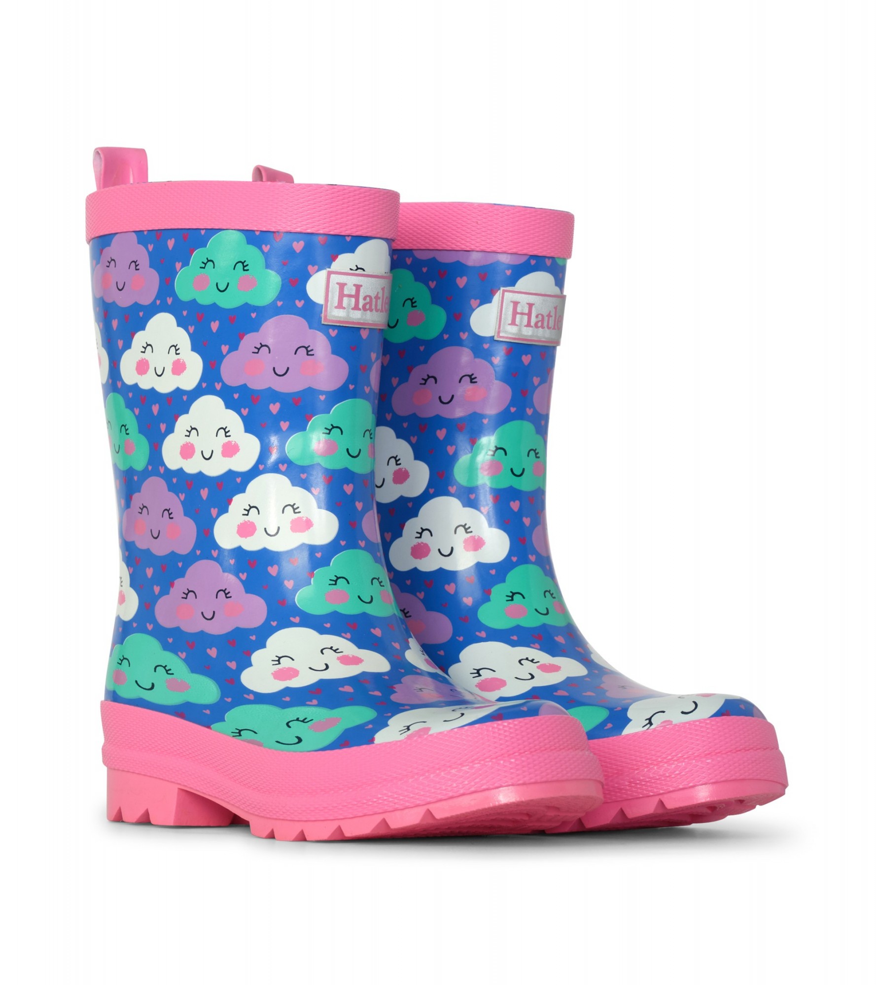 

Гумові чоботи Hatley Cheerful Clouds Shiny 4 блакитний 20 (F20HCK1366)
