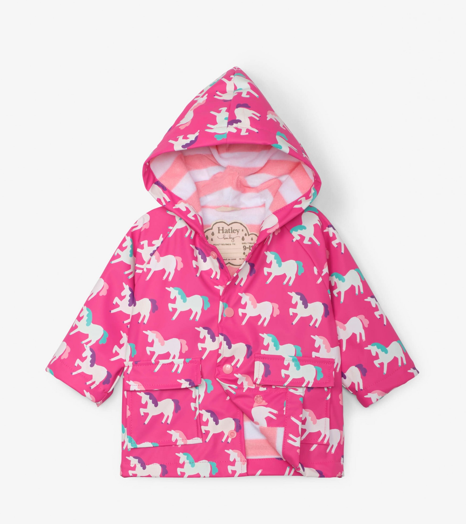 

Плащ , що змінює колір Hatley Mystical Unicorns 9m малиновий 74см (S20SUI1317)