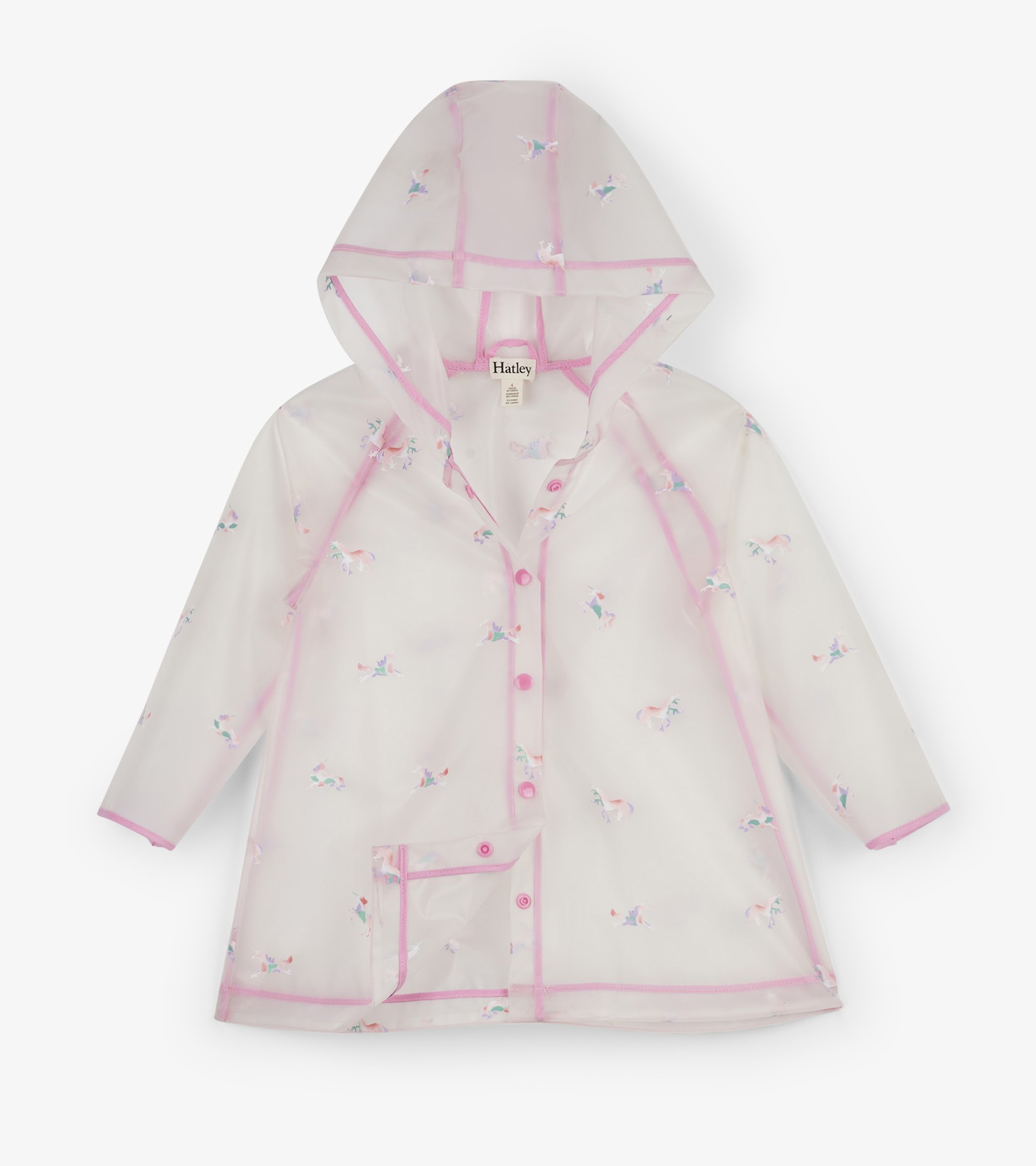 

Плащ Hatley Rainbow Unicorns 5A прозорий 110см (S19RUK1431)