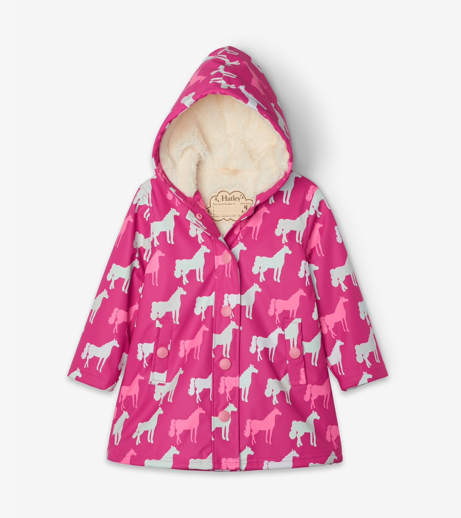 

Плащ , що змінює колір Hatley Horse Silhouettes 12A малиновий 152см (F20CHK817)