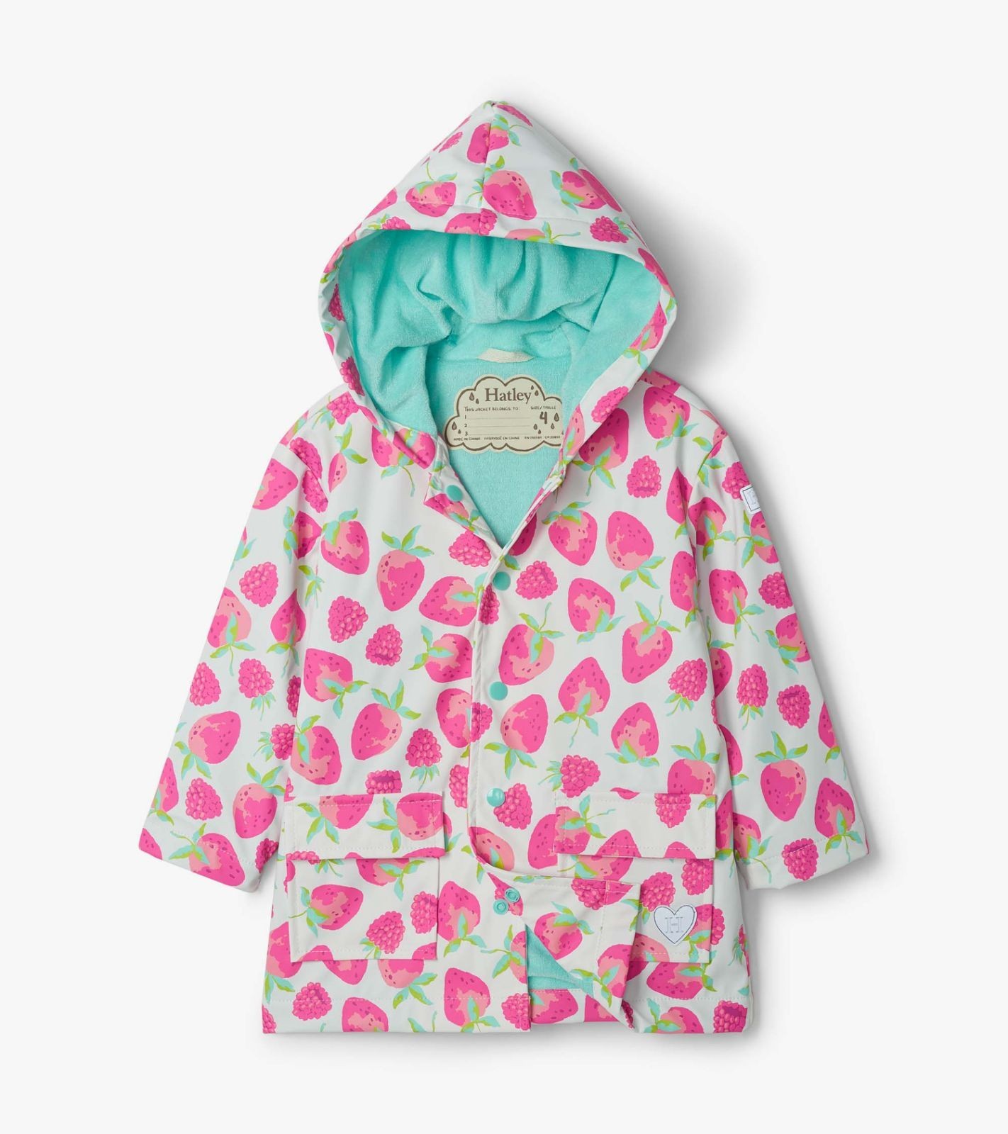 

Плащ , Hatley Delicious Berries 5A рожевий 110см (S21FSK1336)