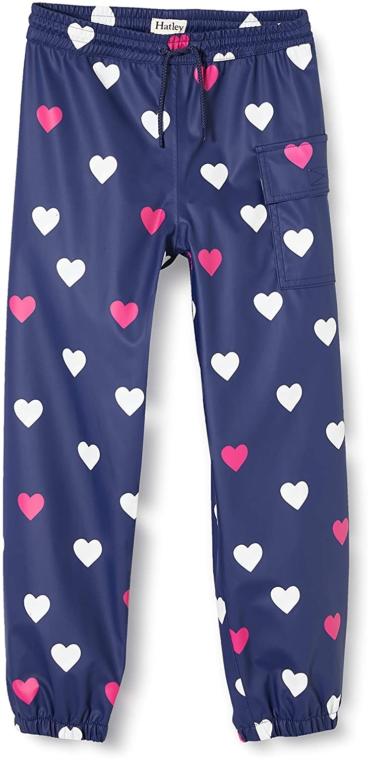 

Штани-дощовик , що змінюють колір Hatley CC Striped Hearts 6A сині 116см (S20SHK911)