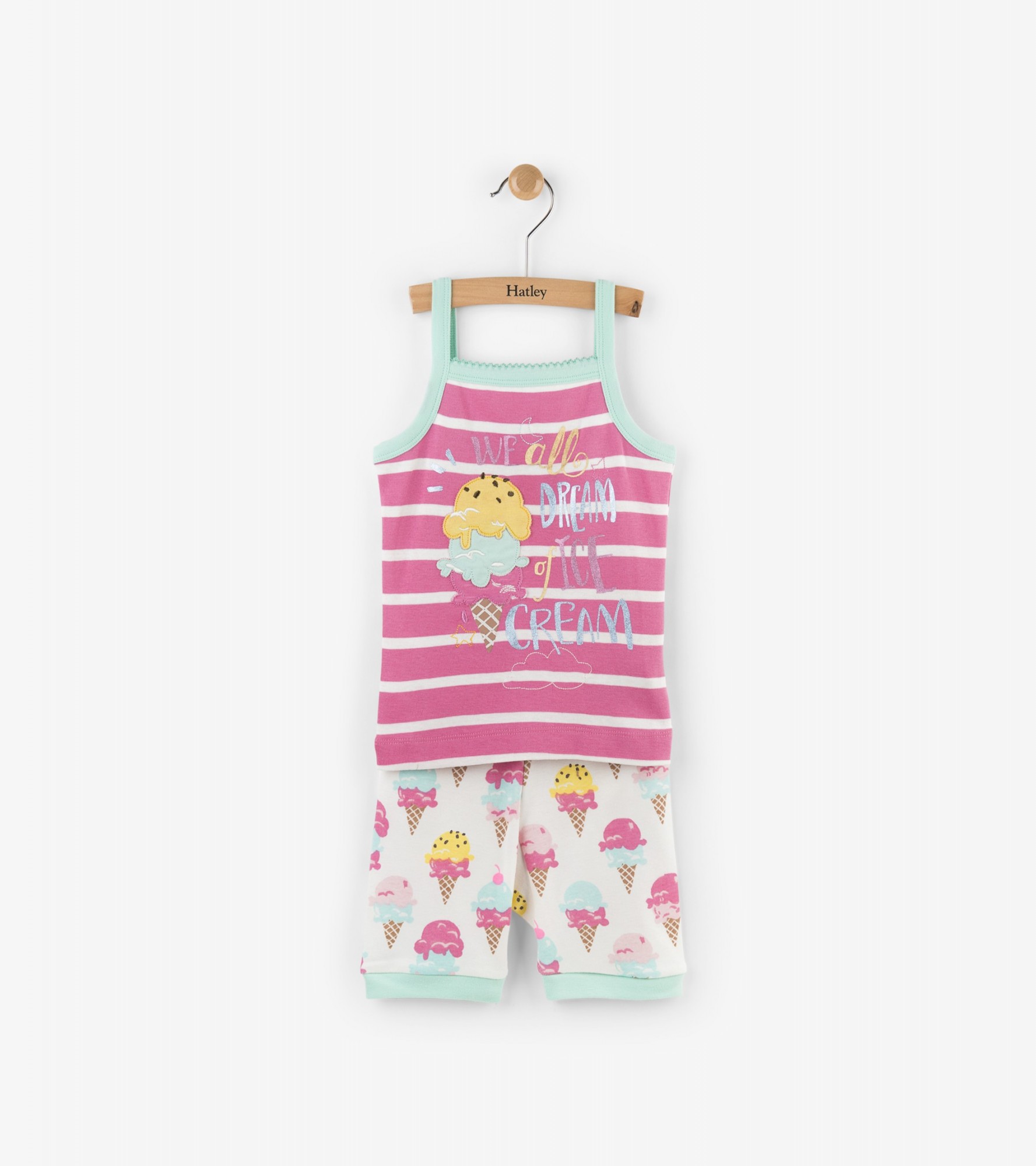 

Піжама Hatley Ice Cream Treats 8A рожевий 128см (PJMCONE608)