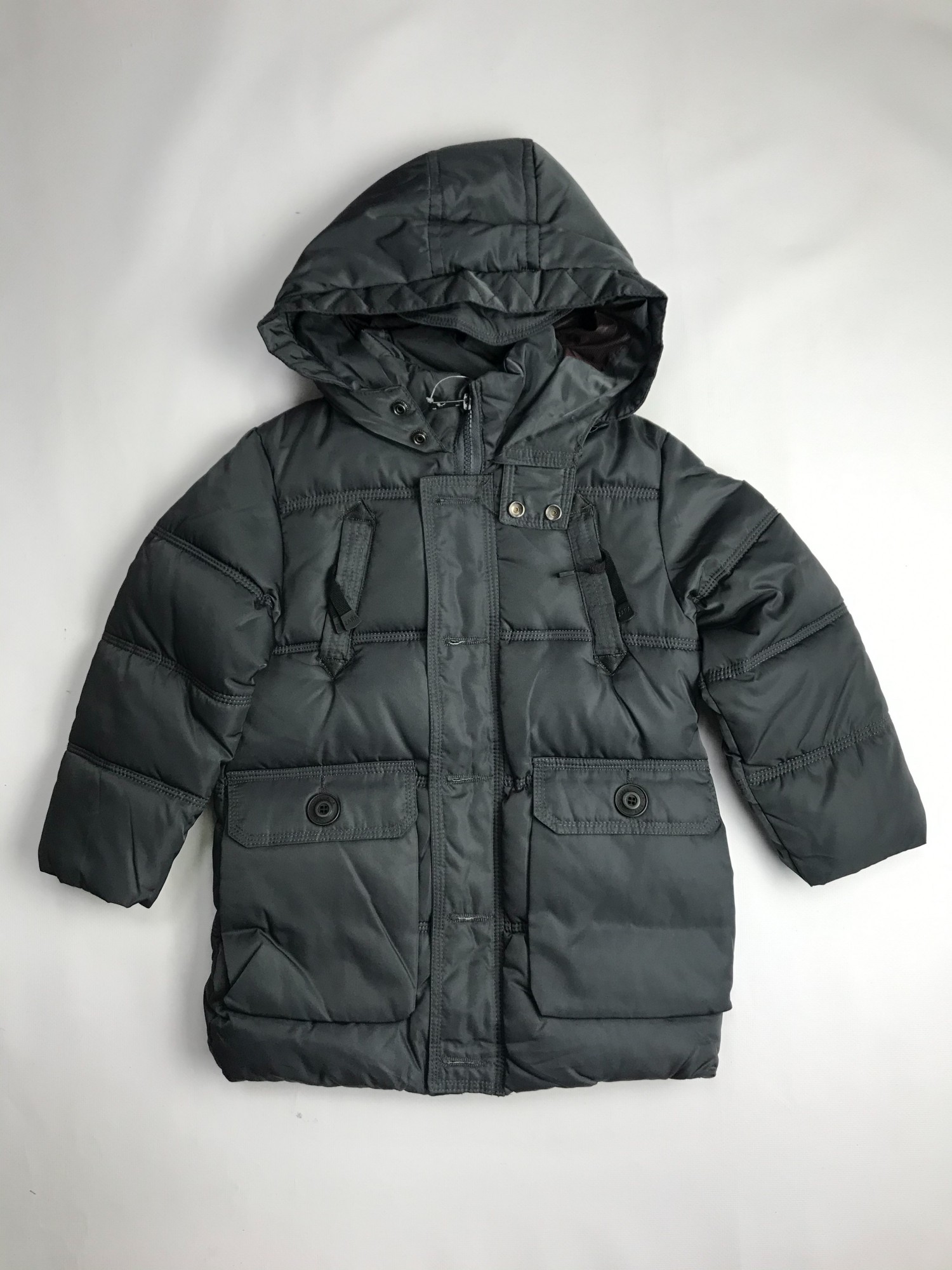 

Зимняя куртка Zara kids для мальчика на 4 года черная на рост 110 см