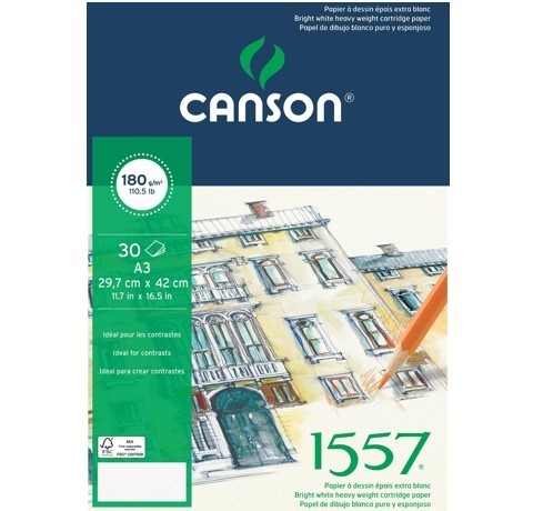 

Альбом для рисования Canson 1557 Dessin 180г/кв.м A3 30 листов