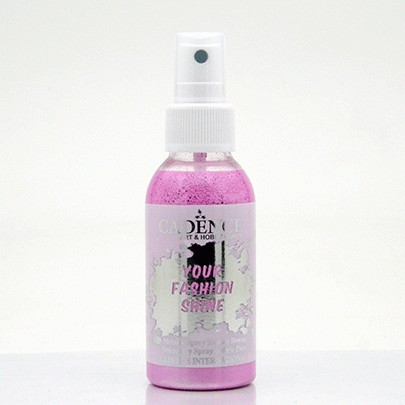 

Краска-спрей перламутровая для ткани Cadence Your Fashion Spray shinefabric Paint 100 мл Розовый