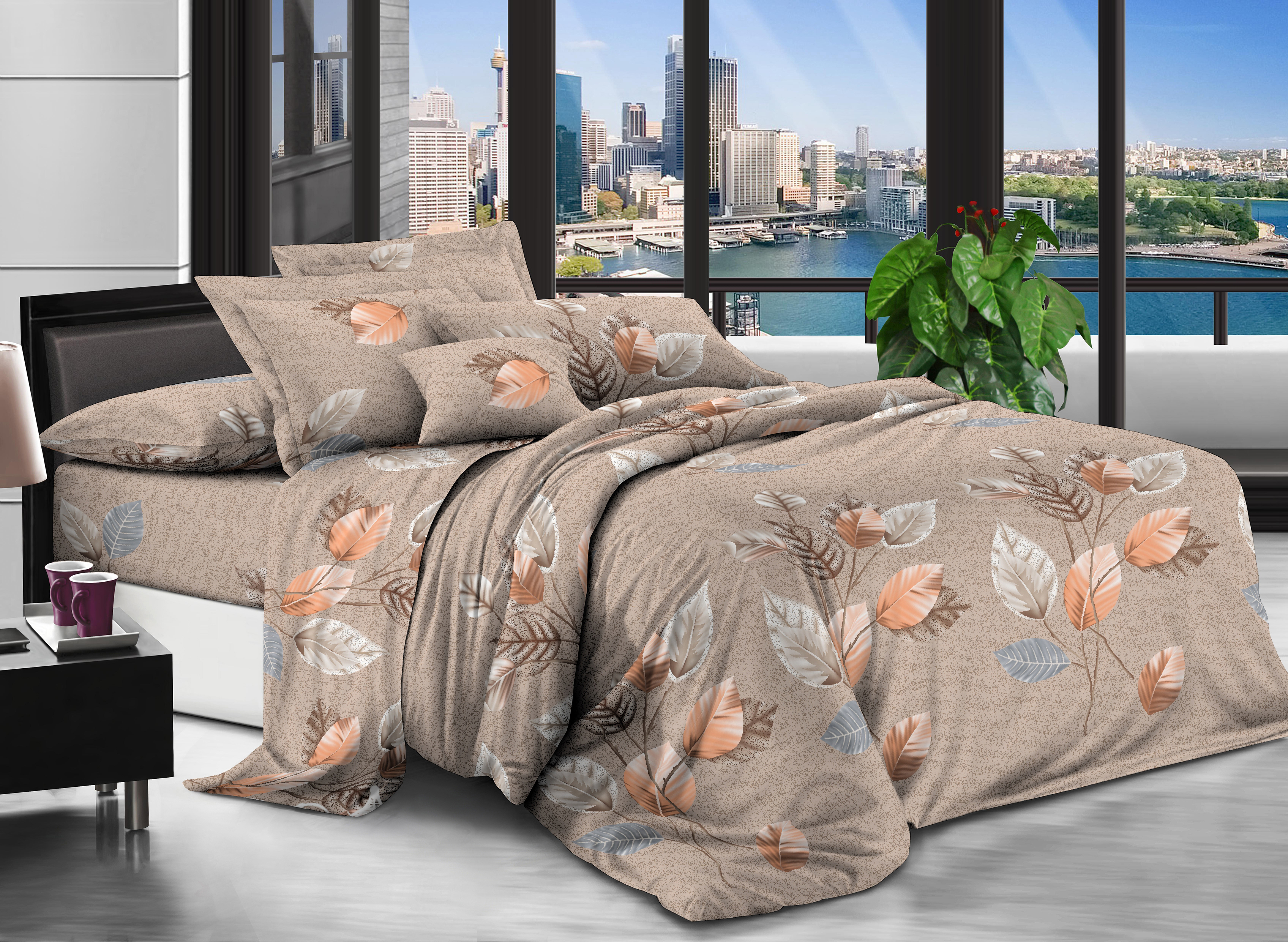 

Комплект постельного белья Modern Микросатин 15-0249 Steven 2х16х220