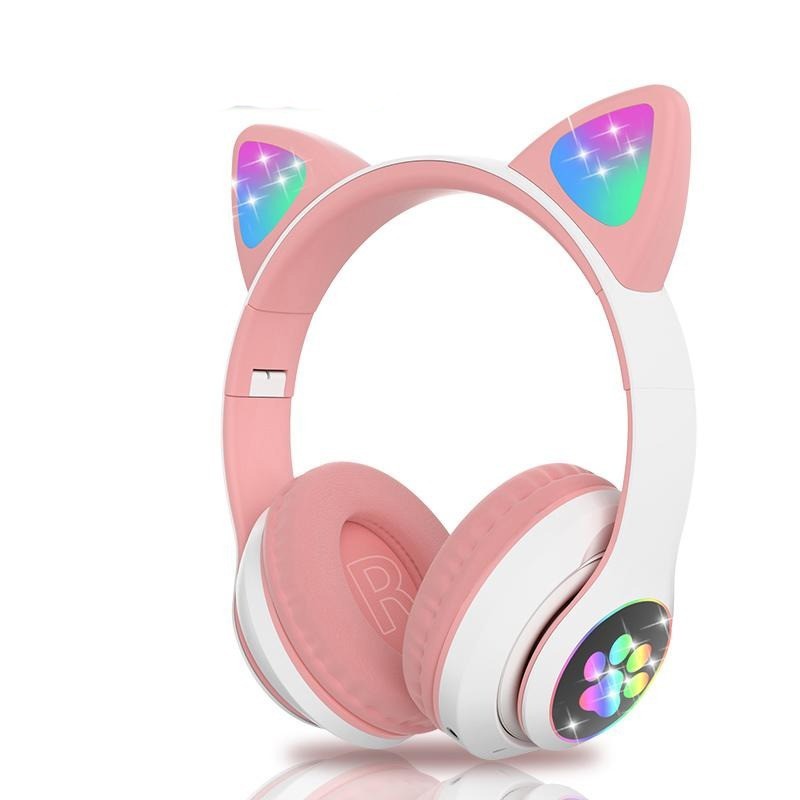 

Беспроводные наушники Cat Ear UKC STN-28 Bluetoot с ушками с подсветкой поддержка MicroSD FM-Радио