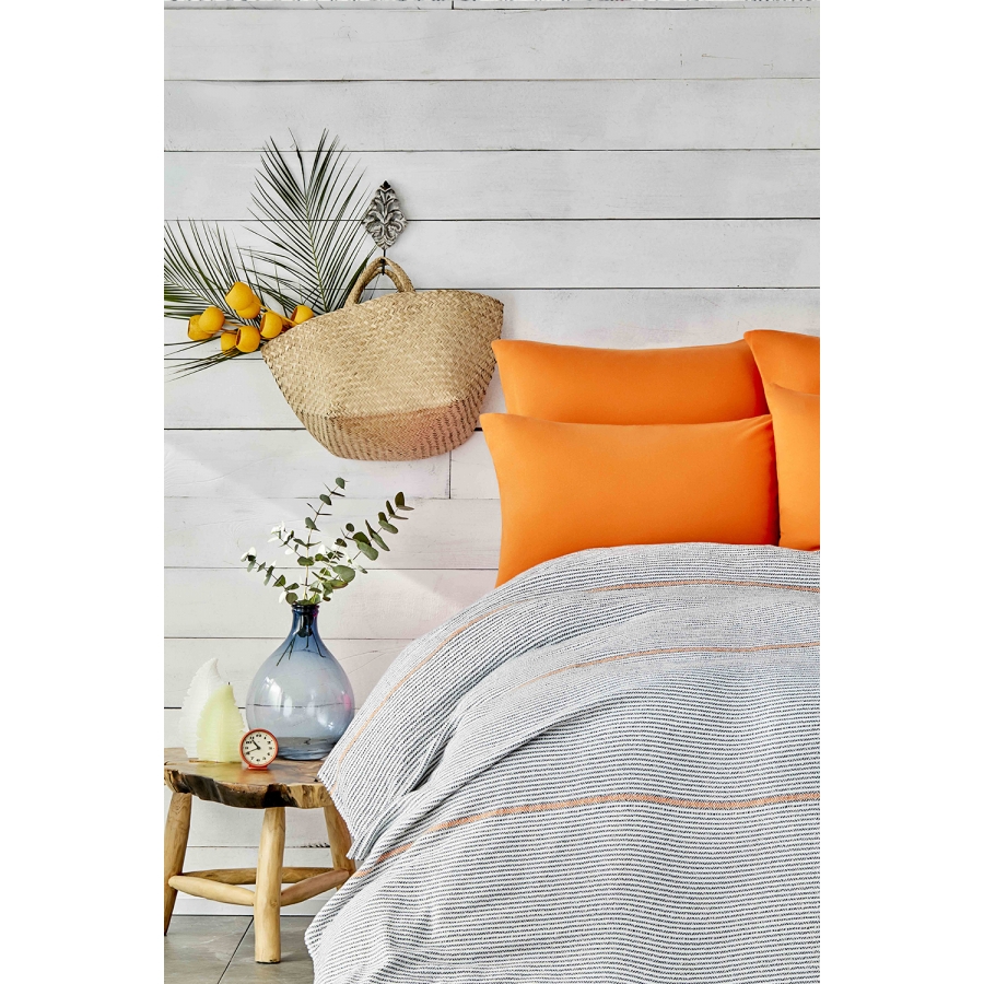 

Постельное белье Karaca Home Rapsody turuncu 2020 2 оранжевый pike jacquard 200*220 евро (svt-2000022245920)
