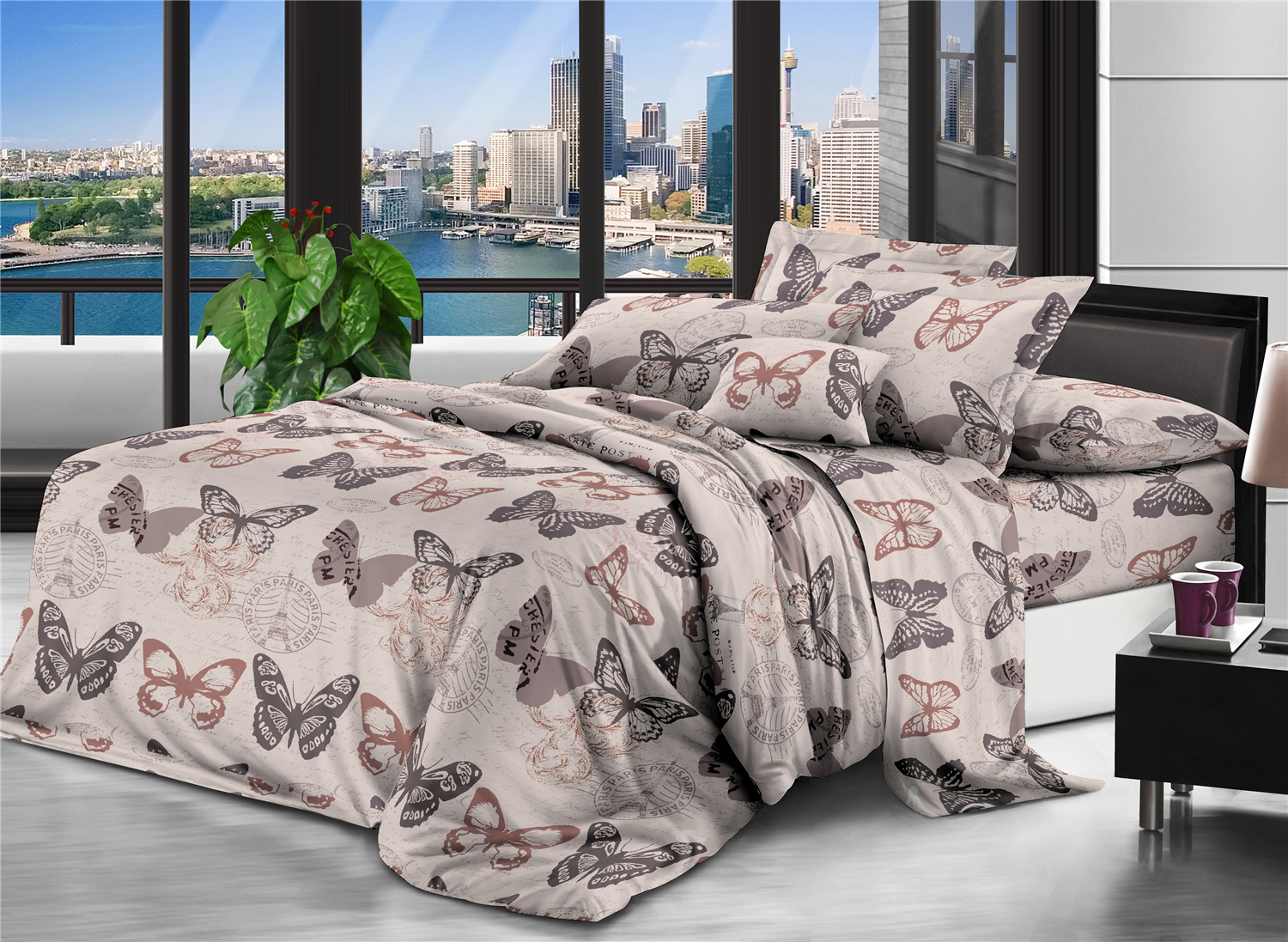 

Пододеяльник Modern Микросатин 15-0227 Azure 175x210