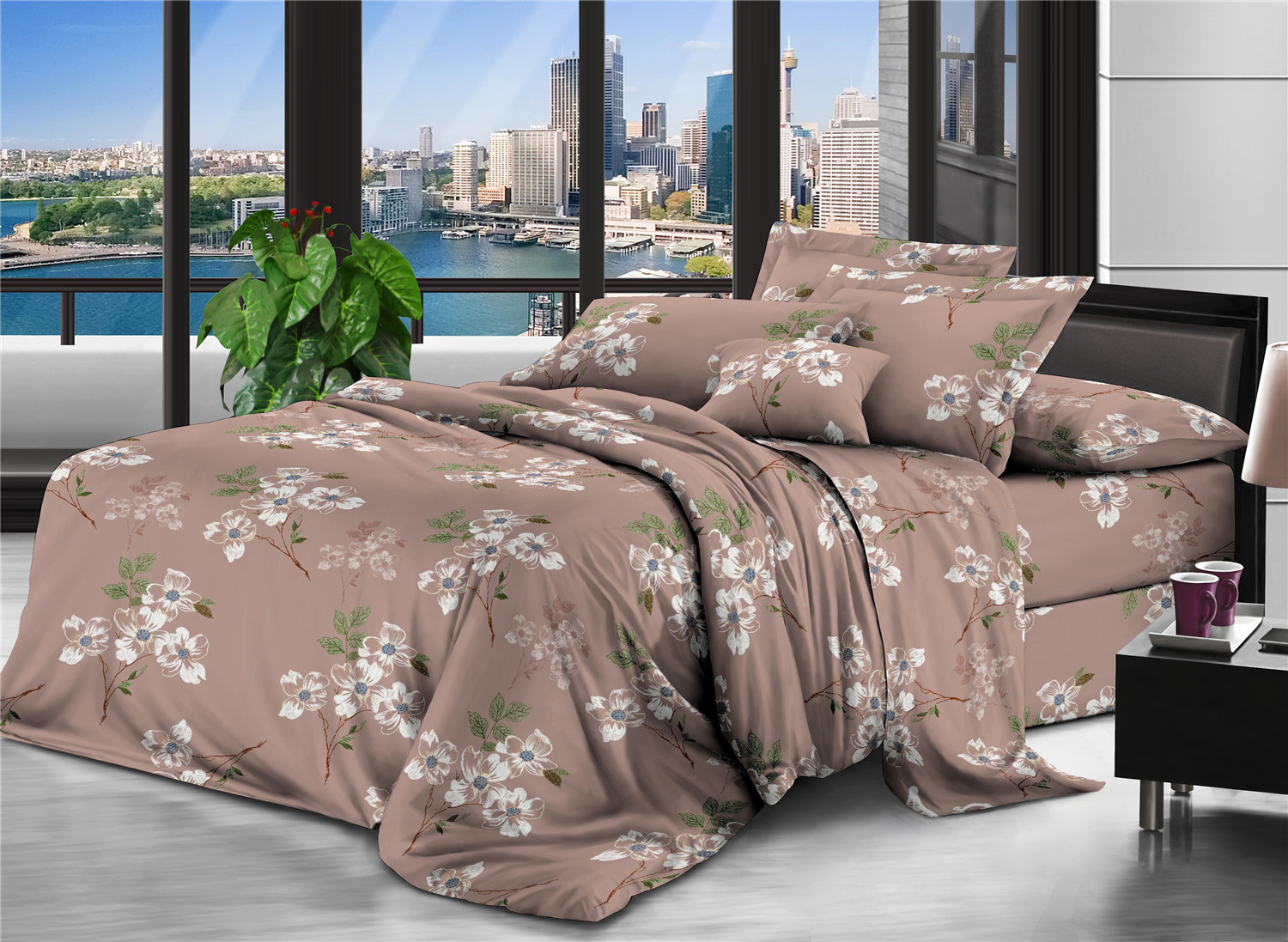 

Простынь Modern Микросатин 15-0276 Marcela 220x240