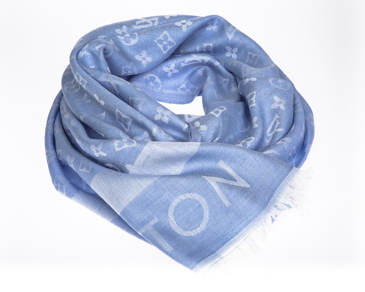 

Женский шарф Alberta COTTON POL L2V 026 STANDART Голубой