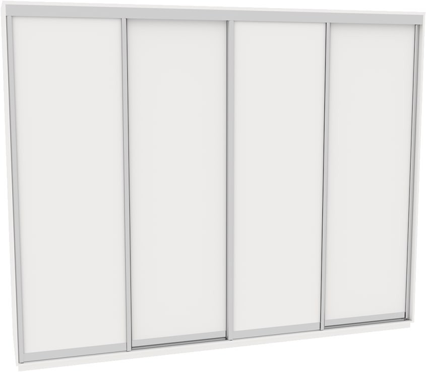 

Шкаф-купе ДОМ Н4356 Белый ДСП 350x60x240