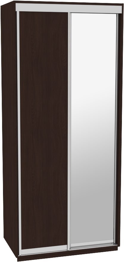 

Шкаф-купе ДОМ ЭКО106 Венге ДСП+Зеркало 100x60x240