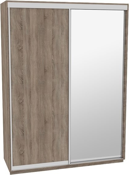 

Шкаф-купе ДОМ Н4176 Дуб сонома трюфель ДСП+Зеркало 170x60x240
