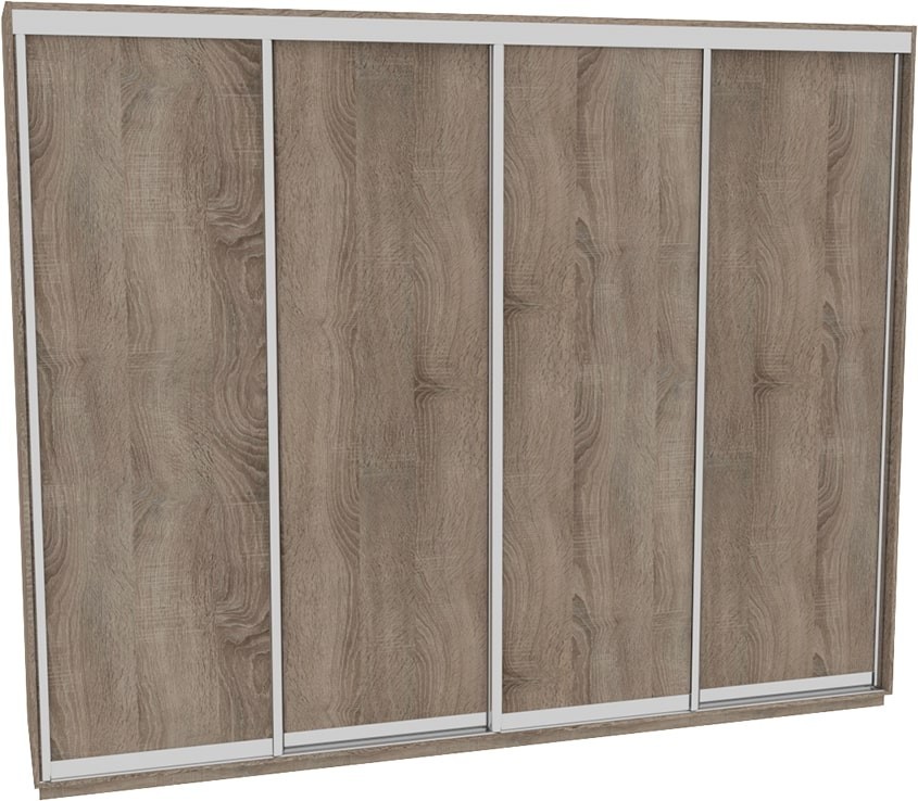 

Шкаф-купе ДОМ Н4356 Дуб сонома трюфель ДСП 350x60x240