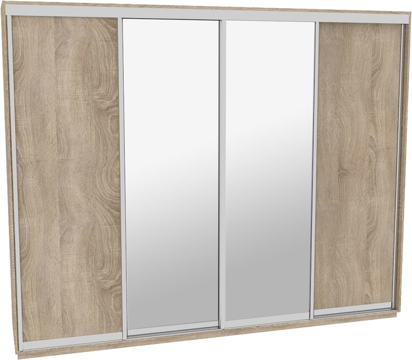 

Шкаф-купе ДОМ Н4346 Дуб сонома ДСП+Зеркало 340x60x240