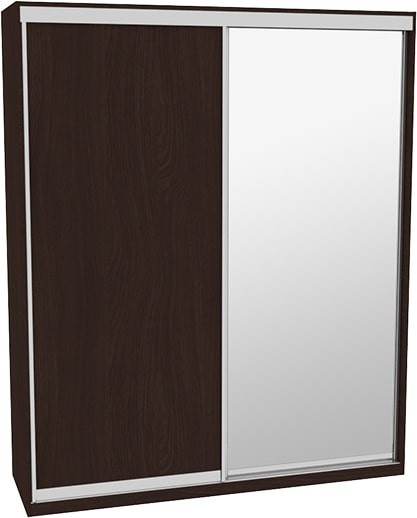 

Шкаф-купе ДОМ Н4216 Венге ДСП+Зеркало 210x60x240