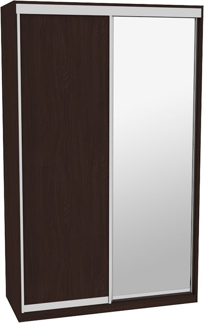 

Шкаф-купе ДОМ Н1166 Венге ДСП+Зеркало 160x60x240
