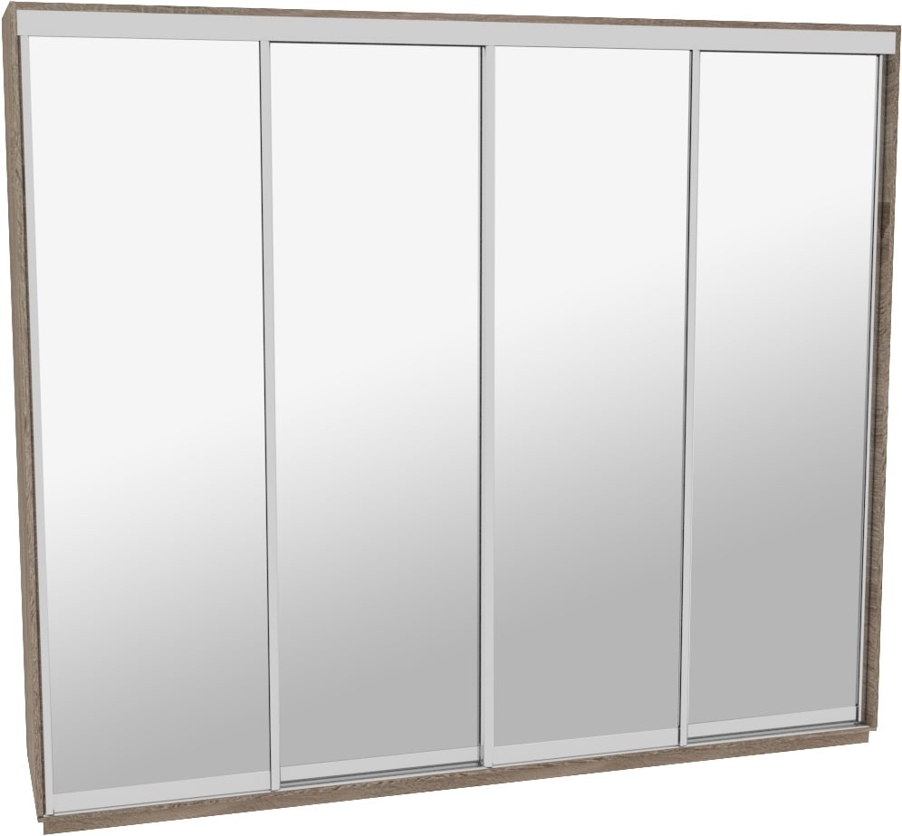 

Шкаф-купе ДОМ Н4316 Дуб сонома трюфель Зеркало 310x60x240