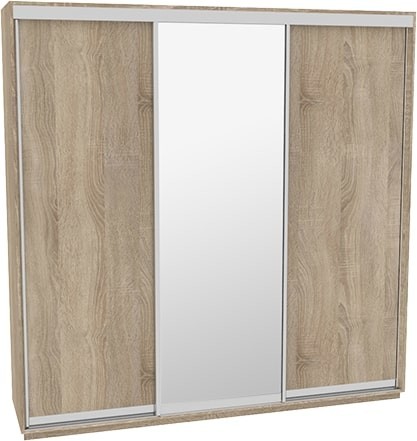 

Шкаф-купе ДОМ Н2216 Дуб сонома ДСП+Зеркало 210x60x240