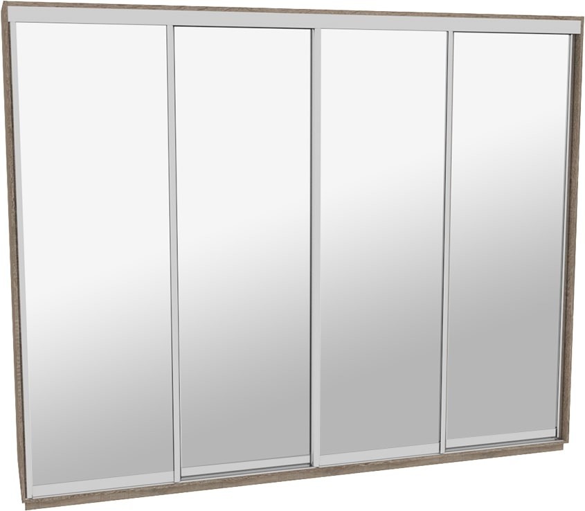 

Шкаф-купе ДОМ Н4346 Дуб сонома трюфель Зеркало 340x60x240