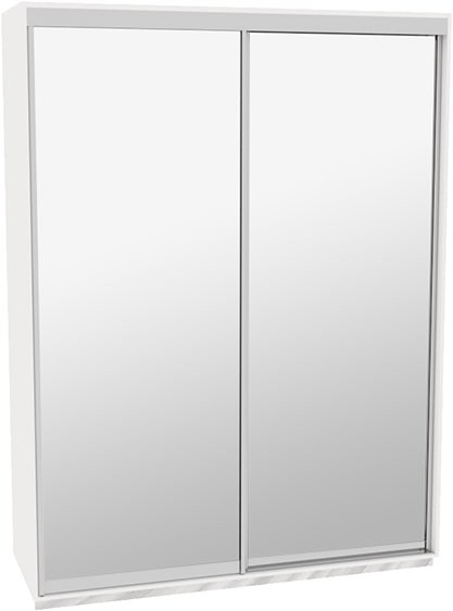 

Шкаф-купе ДОМ ЭКО196 Белый Зеркало 190x60x240