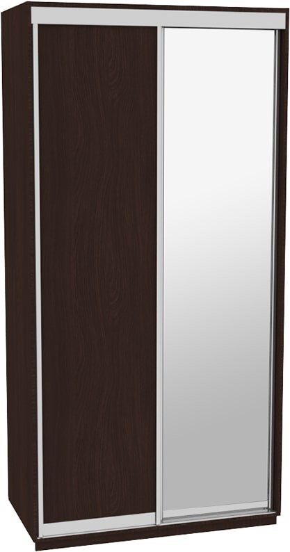 

Шкаф-купе ДОМ Н1126 Венге ДСП+Зеркало 120x60x240