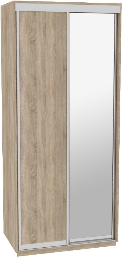 

Шкаф-купе ДОМ ЭКО106 Дуб сонома ДСП+Зеркало 100x60x240