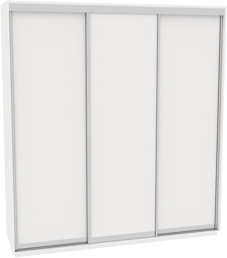 

Шкаф-купе ДОМ Н2206 Белый ДСП 200x60x240