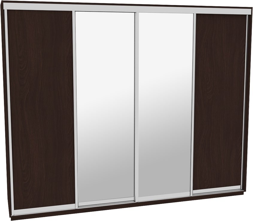 

Шкаф-купе ДОМ Н4346 Венге ДСП+Зеркало 340x60x240