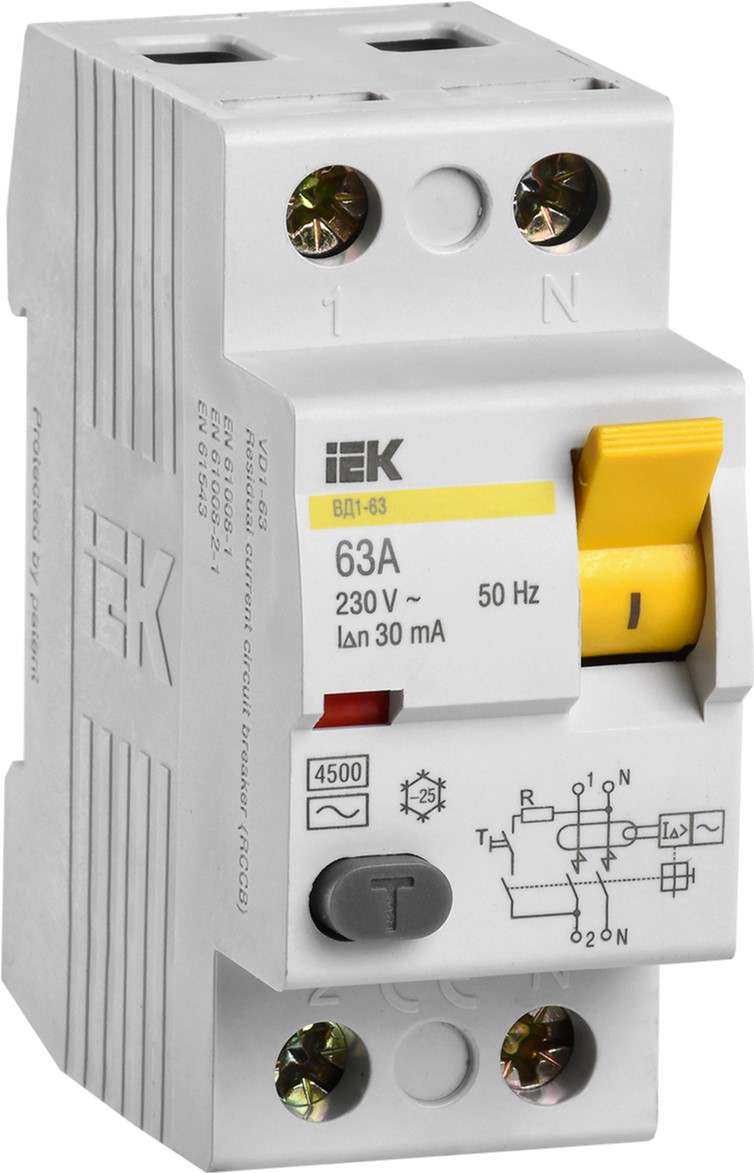 

ПЗВ IEK ВД1-63 2Р 63А 30 мА (MDV10-2-063-030)
