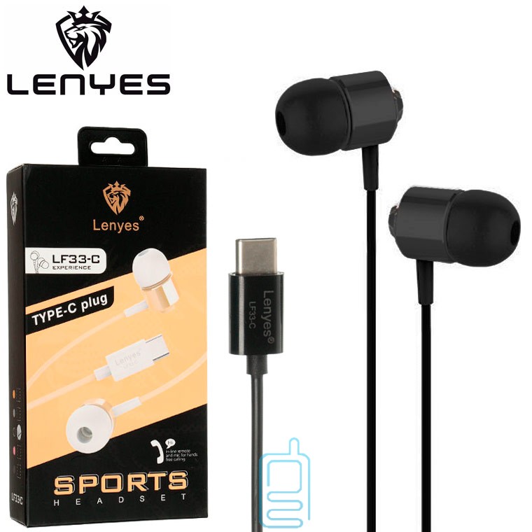 

Наушники с микрофоном Lenyes LF33-C Type-C черные