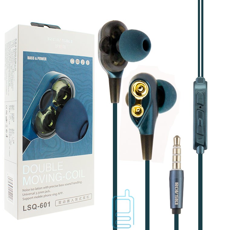 

Наушники с микрофоном ROVSKI LSQ-601 синие