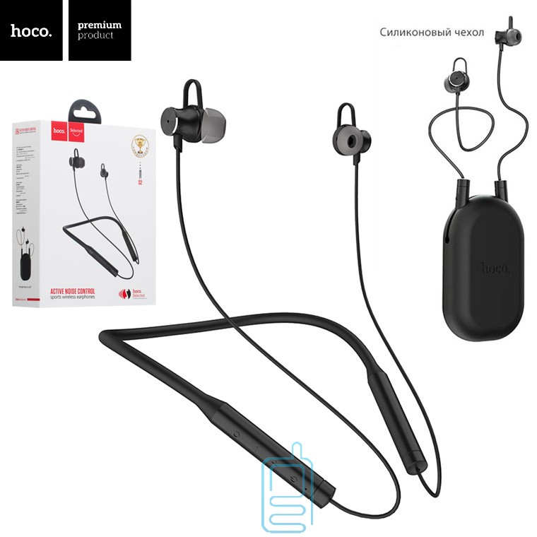 

Bluetooth наушники с микрофоном Hoco S2 Joyful Active Noise черные