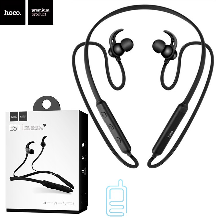 

Bluetooth наушники с микрофоном Hoco ES11 черные