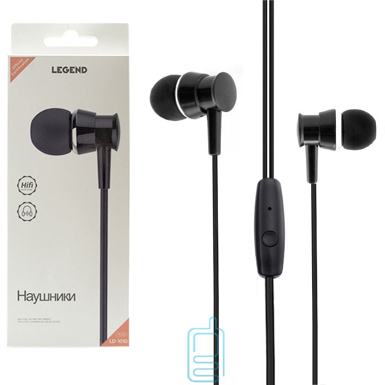 

Наушники с микрофоном LEGEND LD-1010 черные