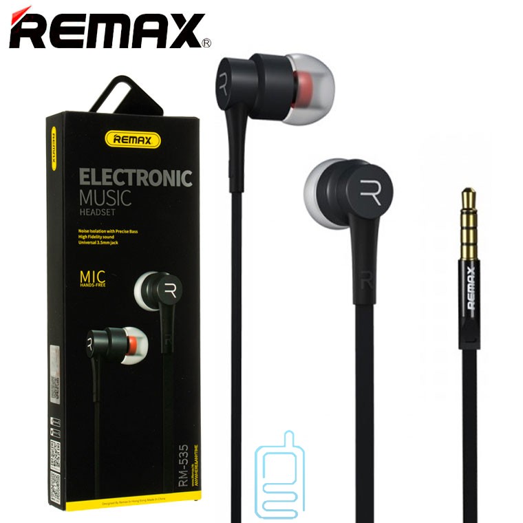 

Наушники с микрофоном Remax RM-535 черные