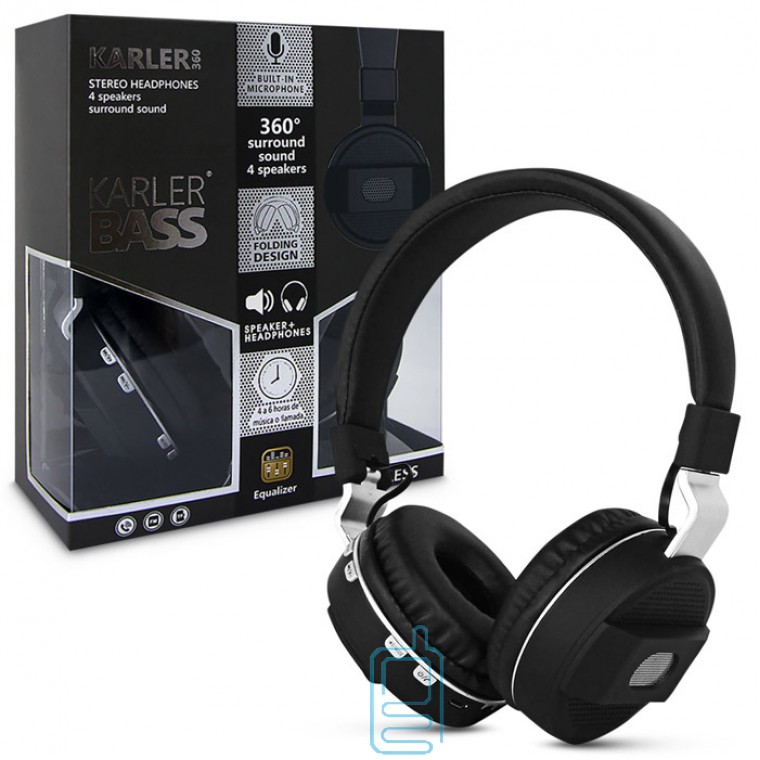 

Bluetooth наушники с микрофоном KARLER 360 черные