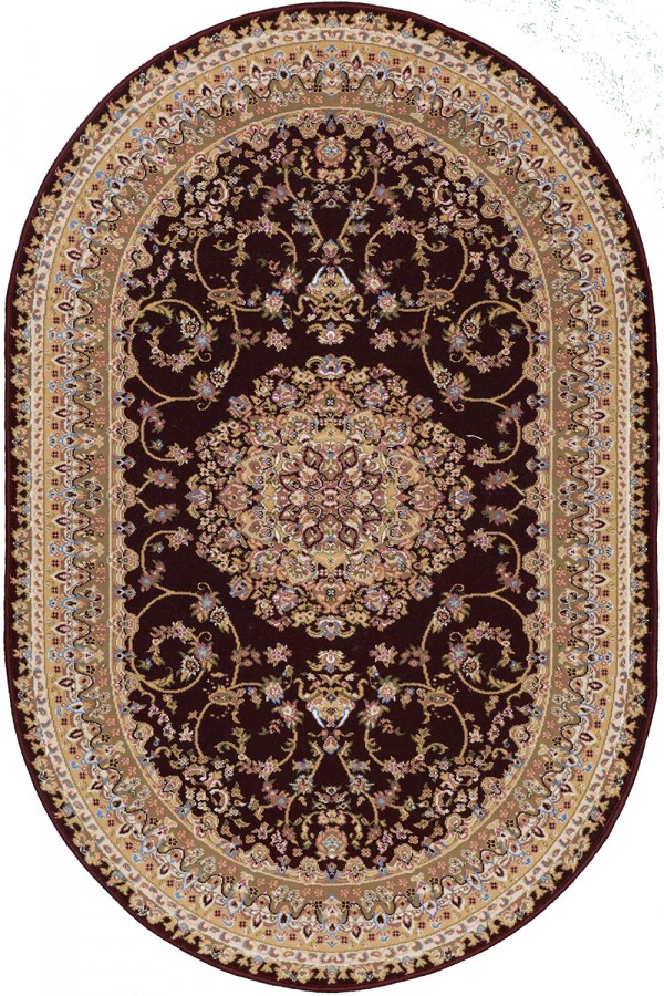 

Ковер ROYAL KERMAN 0801A 1x1.5 м. Овал Красный