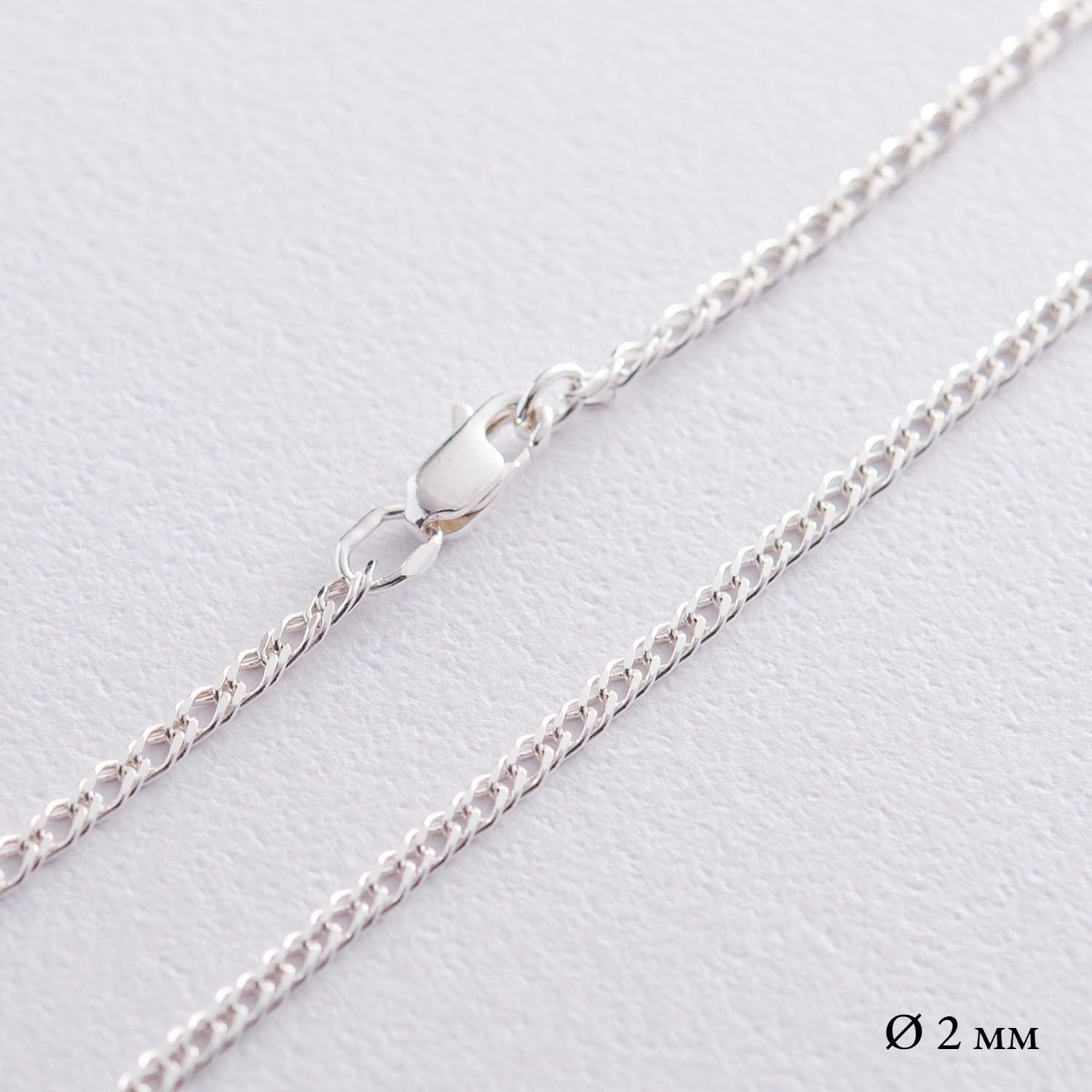 

Серебряная цепочка (плетение рембо) б010271 Оникс 45