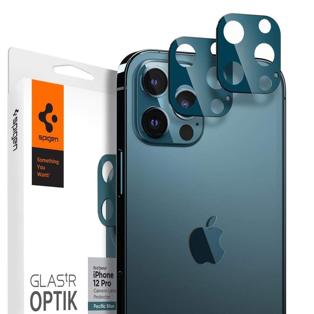 

Стекло на камеру Spigen GlastR Slim Optik Camera Lens 2-Pack для iPhone 12 Pro Pacific Blue