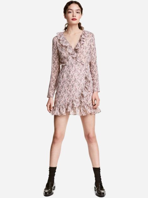 

Платье H&M 3hm05300129 36 Светло-розовое
