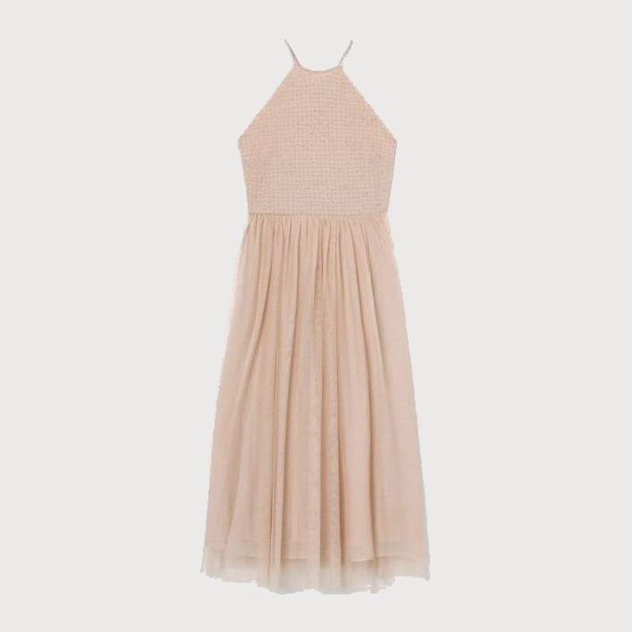 

Платье H&M 07206479 42 Пудровое с бежевым