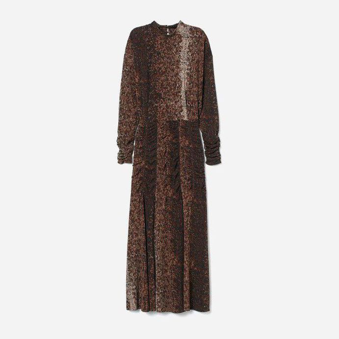 

Платье H&M 060796241 S Коричневое в узор